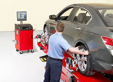 Регулировка углов установки колес (сход-развал)